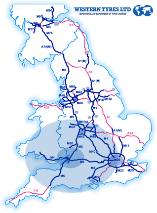 western tyres map